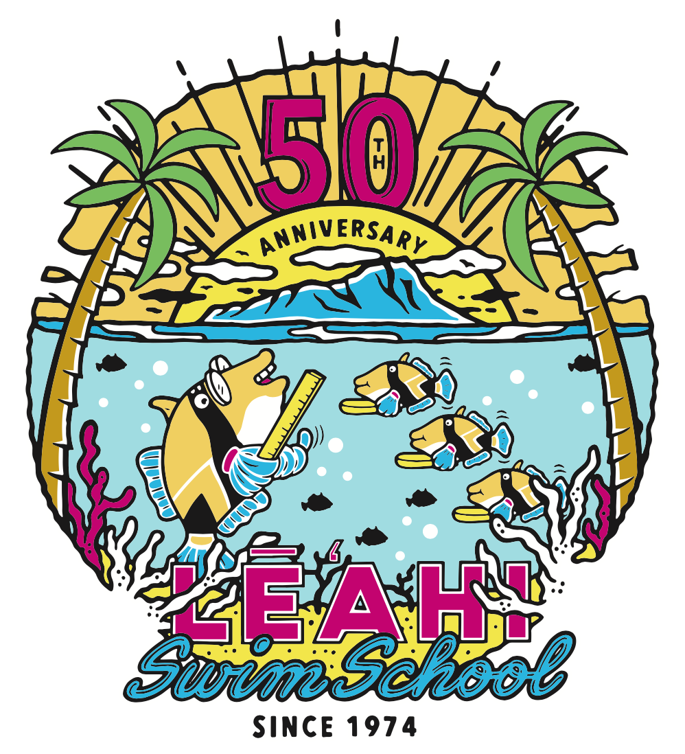 Large Leahi Swim School Logo